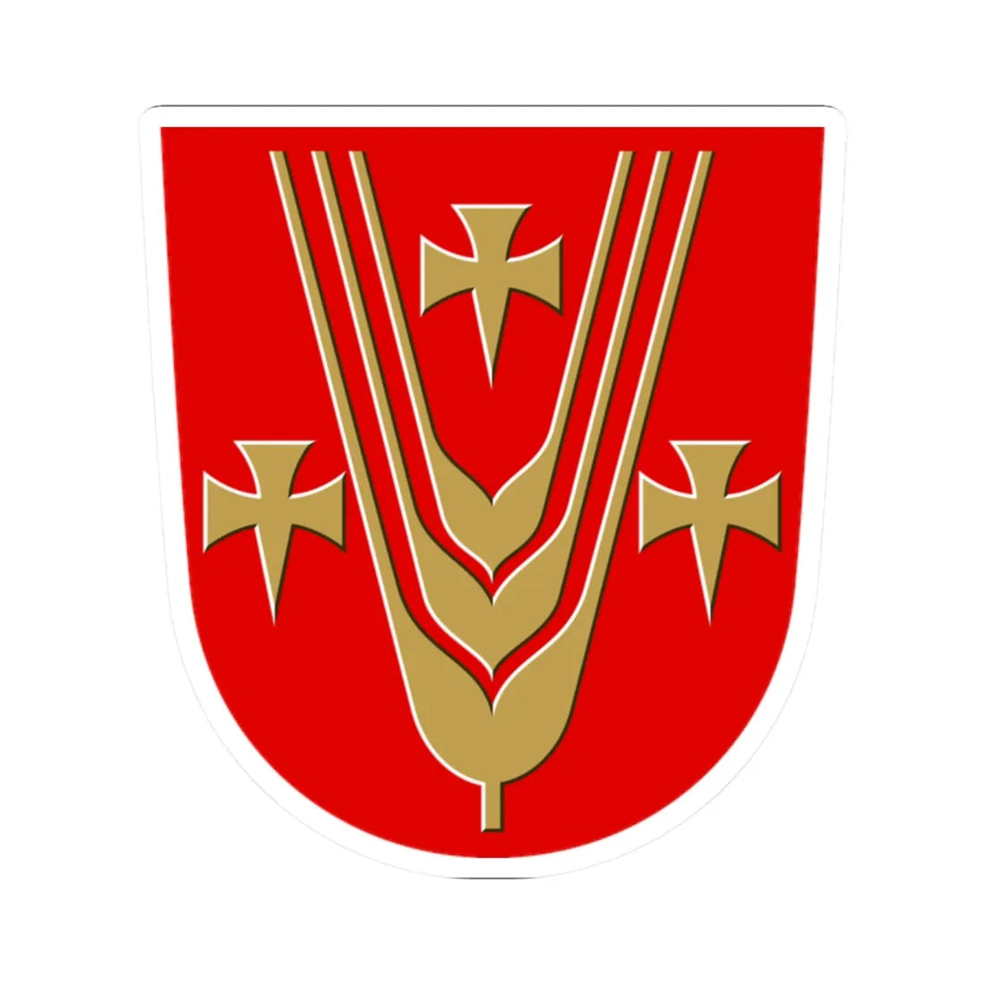 Pedersöre.vaakuna (Finland) (Coat of Arms) STICKER Vinyl Kiss-Cut Decal 2 Inch White - The Sticker Space