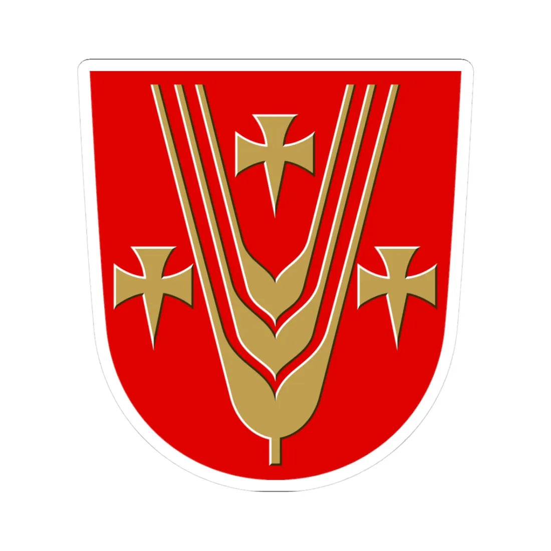 Pedersöre.vaakuna (Finland) (Coat of Arms) STICKER Vinyl Kiss-Cut Decal 3 Inch White - The Sticker Space