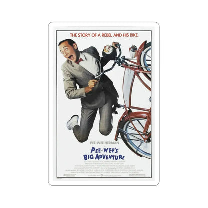 Pee wee's Big Adventure 1985 Movie Poster STICKER Vinyl Die-Cut Decal 5 Inch - The Sticker Space