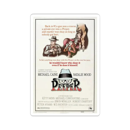 Peeper 1976 Movie Poster - STICKER Vinyl Kiss-Cut Decal 2 Inch White - The Sticker Space