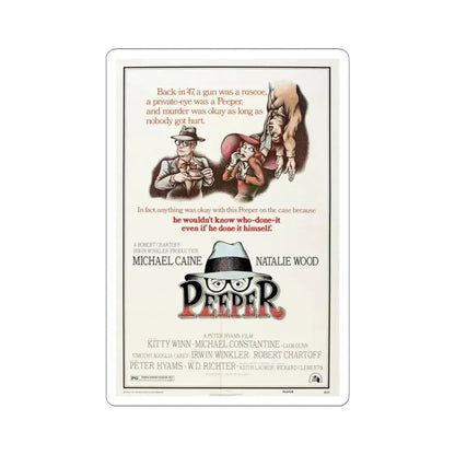 Peeper 1976 Movie Poster - STICKER Vinyl Kiss-Cut Decal 3 Inch White - The Sticker Space