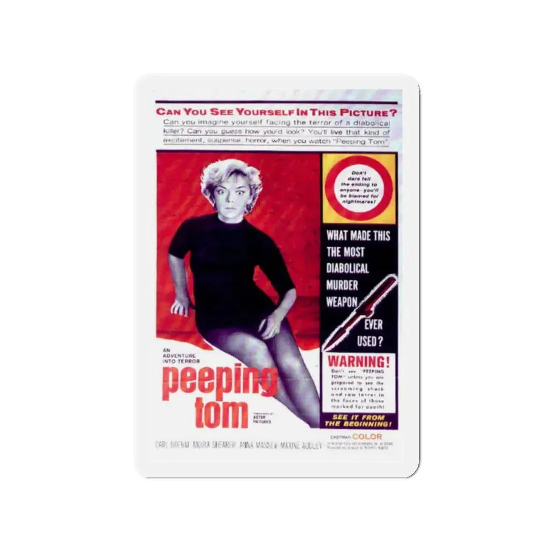 PEEPING TOM (2) 1960 Movie Poster - Refrigerator Magnet - The Sticker Space