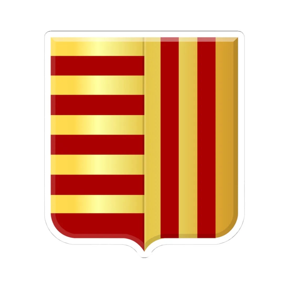 Peer wapen (Belgium) (Coat of Arms) STICKER Vinyl Kiss-Cut Decal 4 Inch White - The Sticker Space