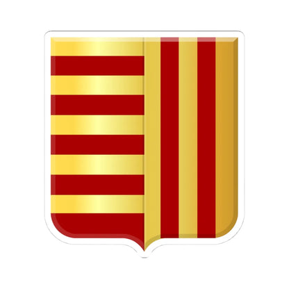 Peer wapen (Belgium) (Coat of Arms) STICKER Vinyl Kiss-Cut Decal 4 Inch White - The Sticker Space