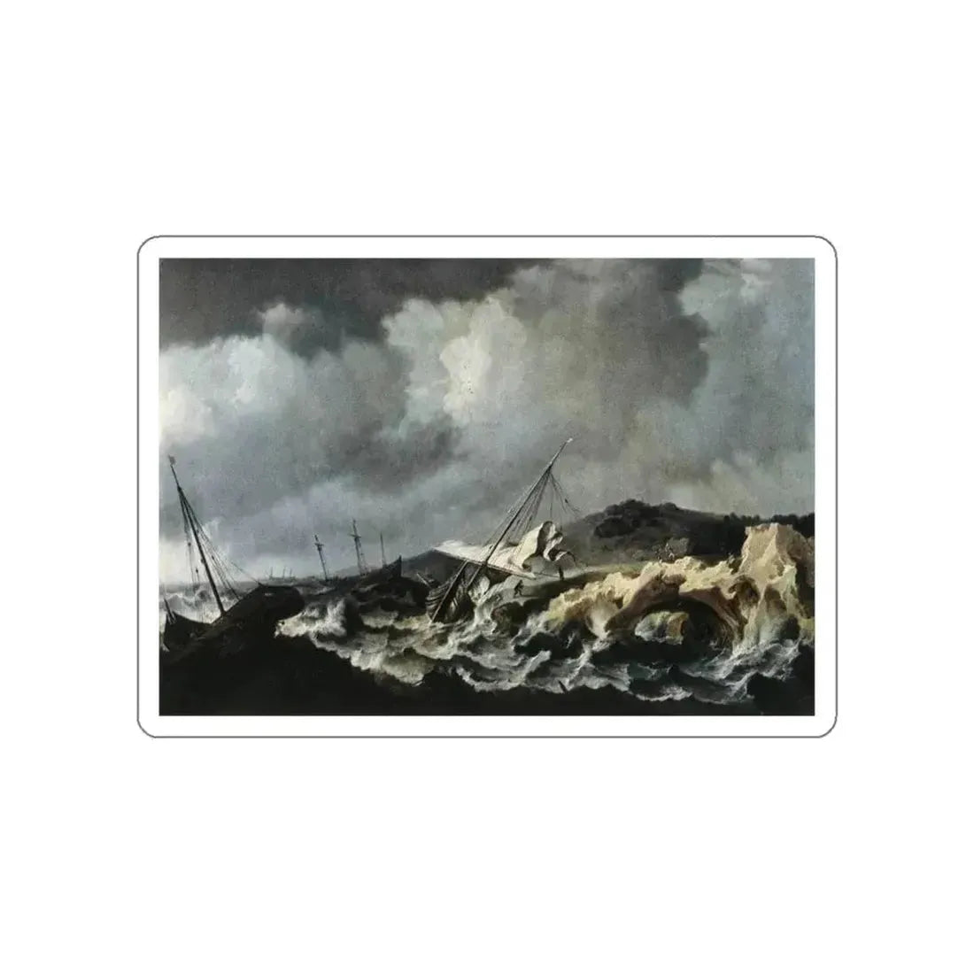 PEETERS, Bonaventura the Elder -  Shipwreck (Artwork) STICKER Vinyl Die-Cut Decal White Die-Cut 3 Inch - The Sticker Space