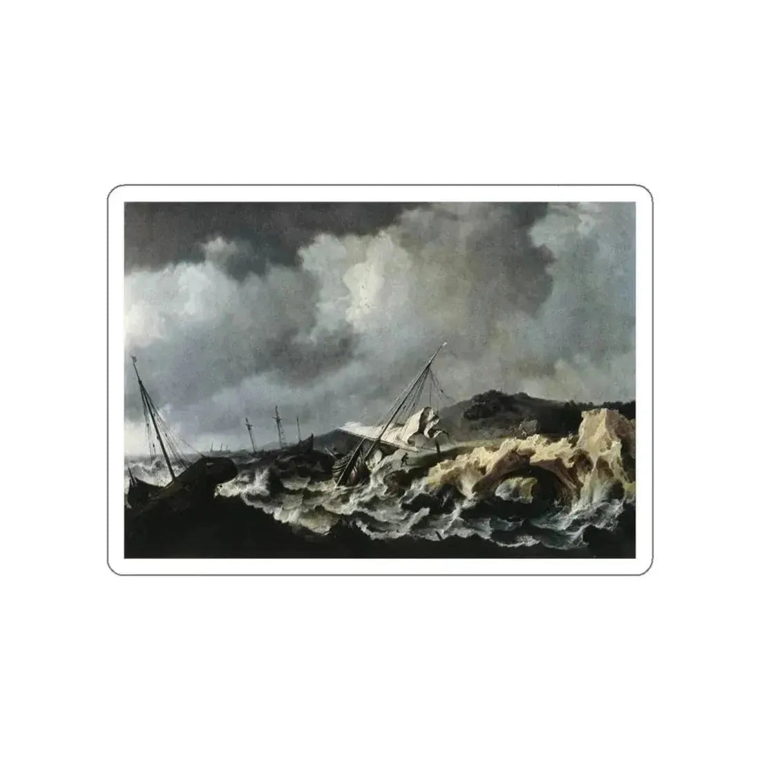 PEETERS, Bonaventura the Elder -  Shipwreck (Artwork) STICKER Vinyl Die-Cut Decal White Die-Cut 6 Inch - The Sticker Space