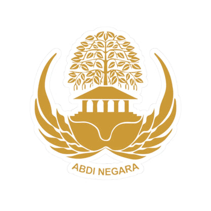 Pegawai Negeri Sipil (Indonesia) (Coat of Arms) STICKER Vinyl Kiss-Cut Decal 2 Inch White - The Sticker Space