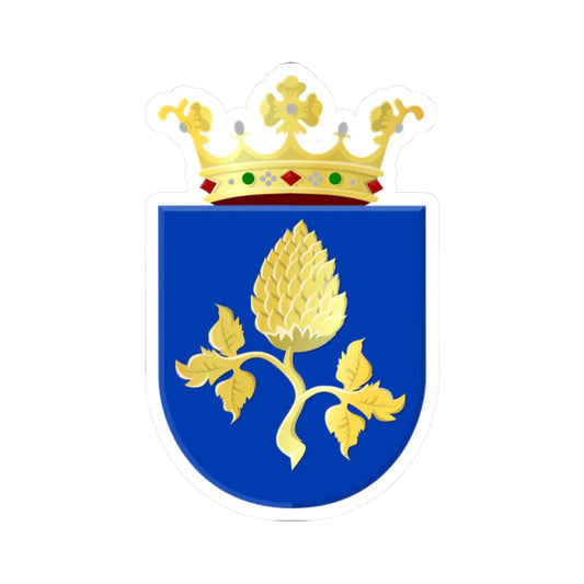 Peize wapen (Netherlands) (Coat of Arms) STICKER Vinyl Kiss-Cut Decal 2 Inch White - The Sticker Space