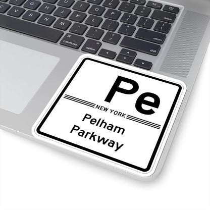 Pelham Pkwy Shield free (New York) (Road Sign) STICKER Vinyl Kiss-Cut Decal - The Sticker Space