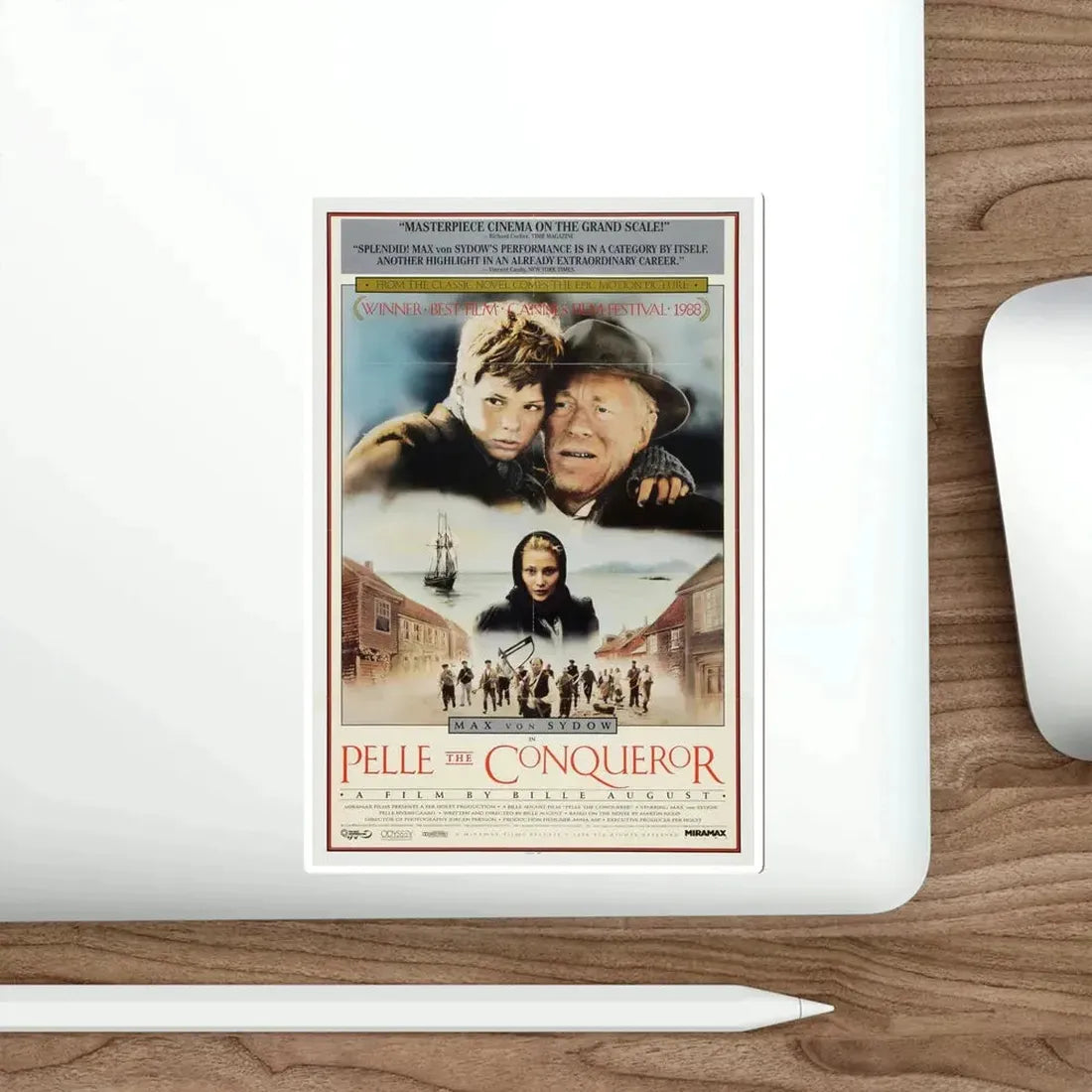 Pelle the Conqueror 1988 Movie Poster STICKER Vinyl Die-Cut Decal - The Sticker Space