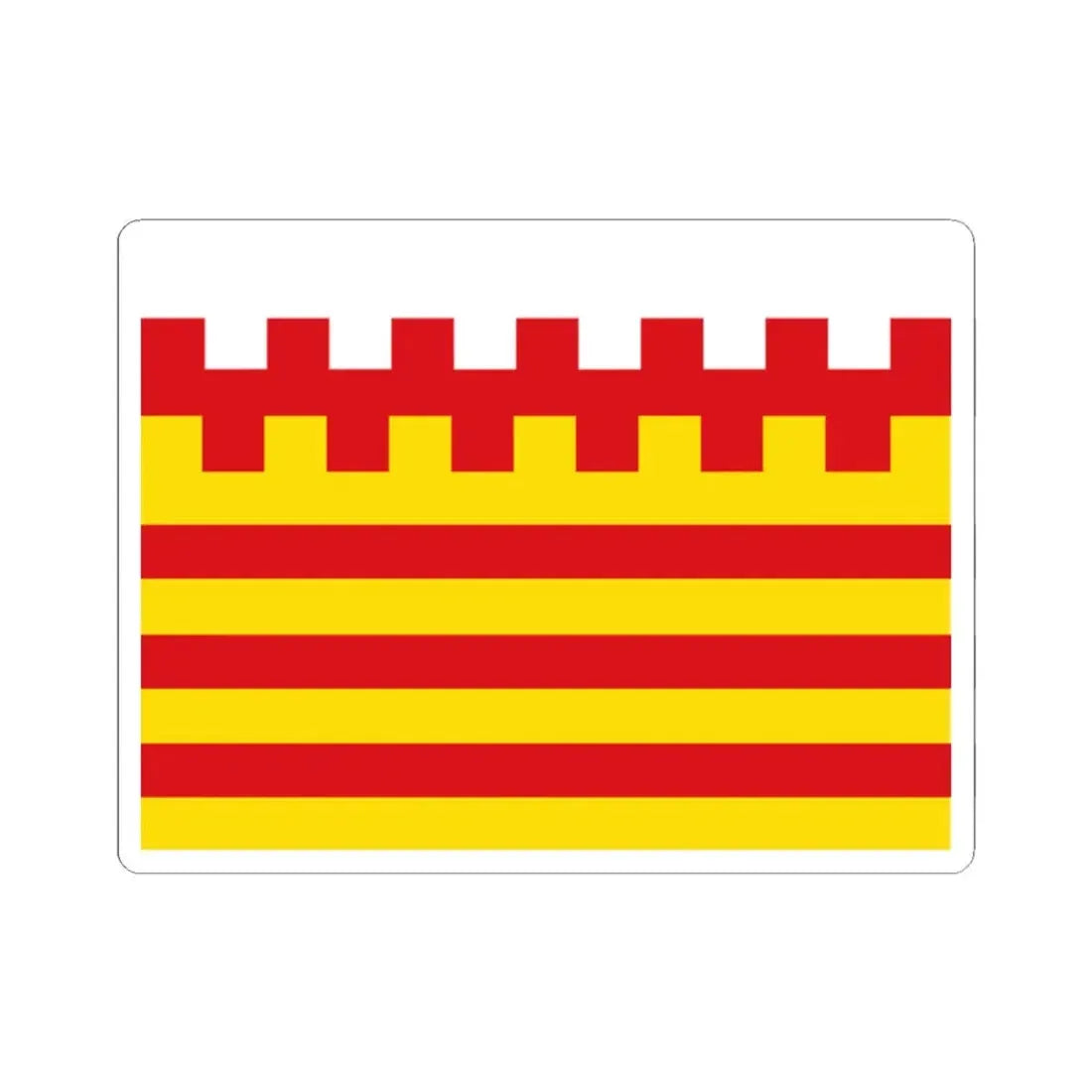 Pelt vlag (Belgium) STICKER Vinyl Kiss-Cut Decal 2 Inch White - The Sticker Space