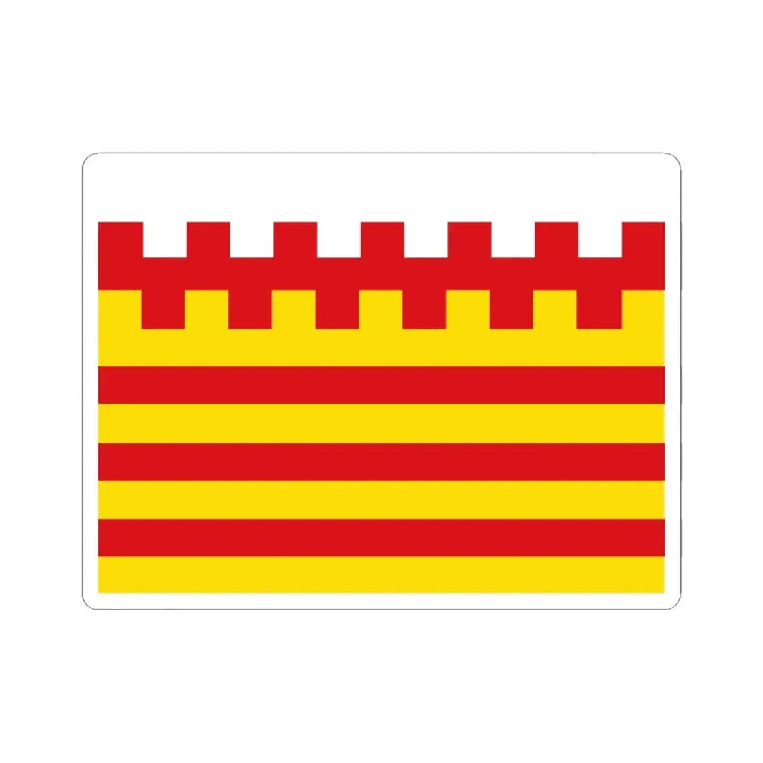 Pelt vlag (Belgium) STICKER Vinyl Kiss-Cut Decal 3 Inch White - The Sticker Space