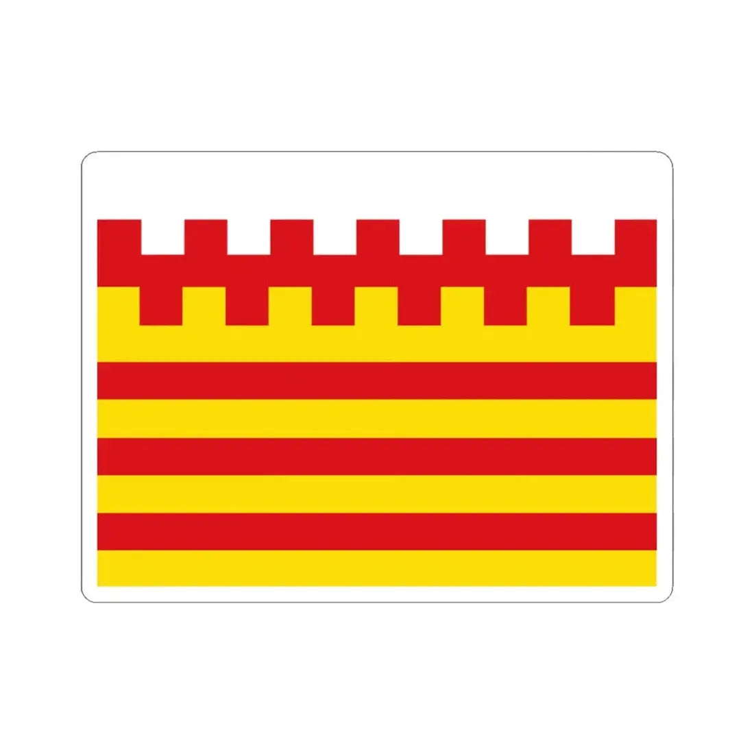 Pelt vlag (Belgium) STICKER Vinyl Kiss-Cut Decal 4 Inch White - The Sticker Space