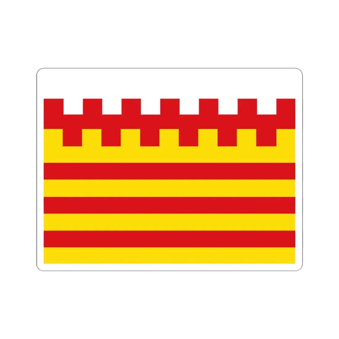 Pelt vlag (Belgium) STICKER Vinyl Kiss-Cut Decal 6 Inch White - The Sticker Space