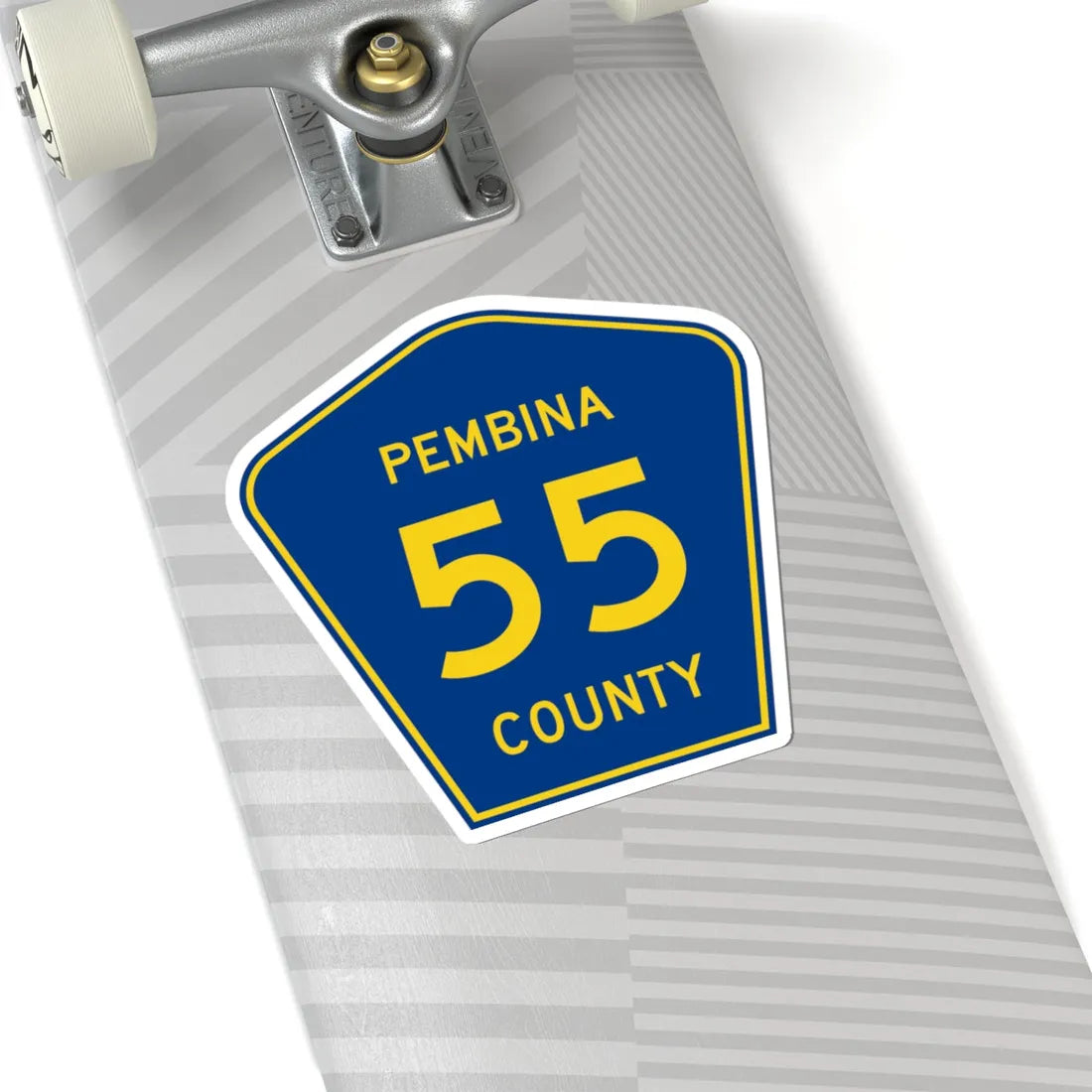 Pembina County Route 55 ND (North Dakota) (Road Sign) STICKER Vinyl Kiss-Cut Decal - The Sticker Space