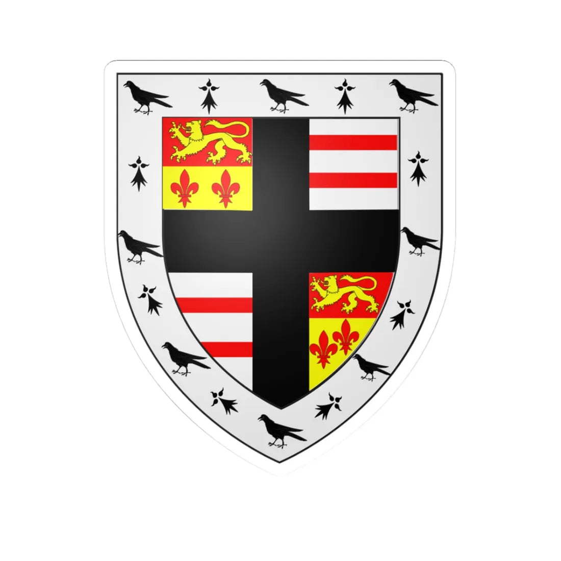 PEMBROKESHIRE COUNTY COUNCIL (United Kingdom) (Coat of Arms) STICKER Vinyl Kiss-Cut Decal 3 Inch White - The Sticker Space