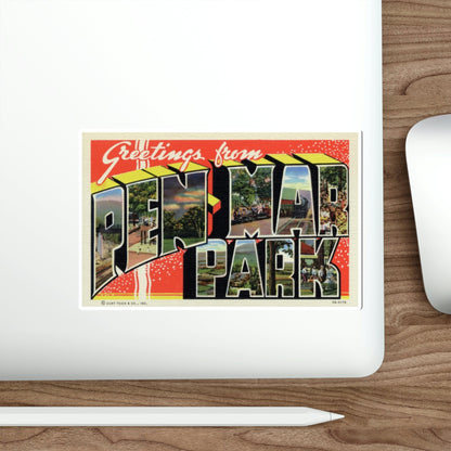 Pen Mar Park (Greeting Cards) STICKER Vinyl Die-Cut Decal-The Sticker Space