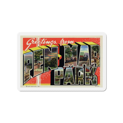 Pen Mar Park (Greeting Postcards) Die-Cut Magnet-4" x 4"-The Sticker Space