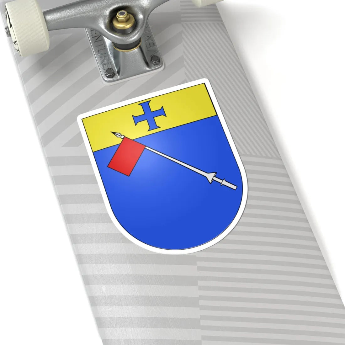 Épendes-FR-coat of arms (Switzerland) (Coat of Arms) STICKER Vinyl Kiss-Cut Decal - The Sticker Space