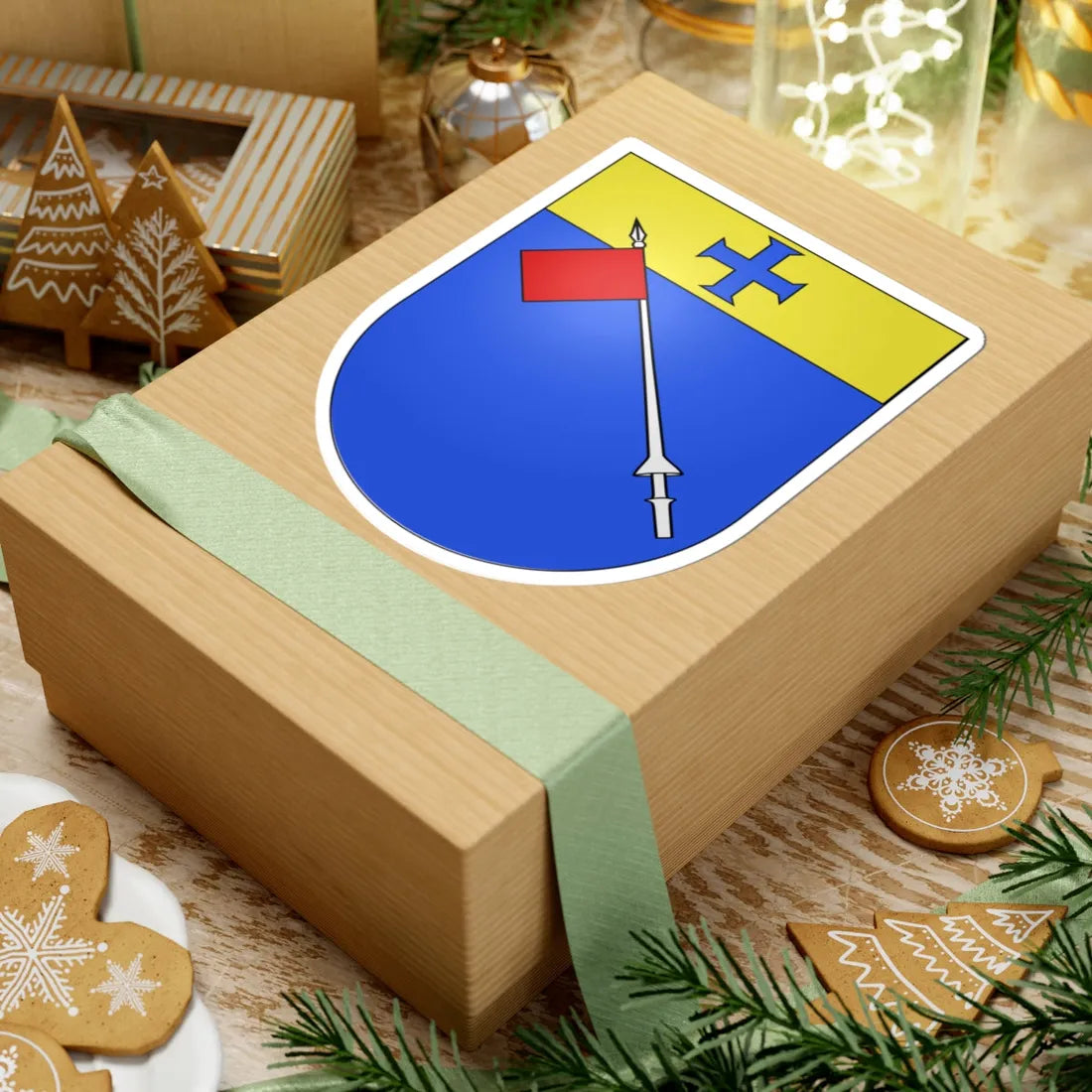 Épendes-FR-coat of arms (Switzerland) (Coat of Arms) STICKER Vinyl Kiss-Cut Decal - The Sticker Space