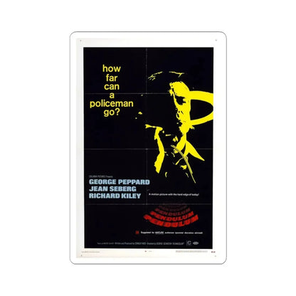Pendulum 1969 Movie Poster - STICKER Vinyl Kiss-Cut Decal 4 Inch White - The Sticker Space