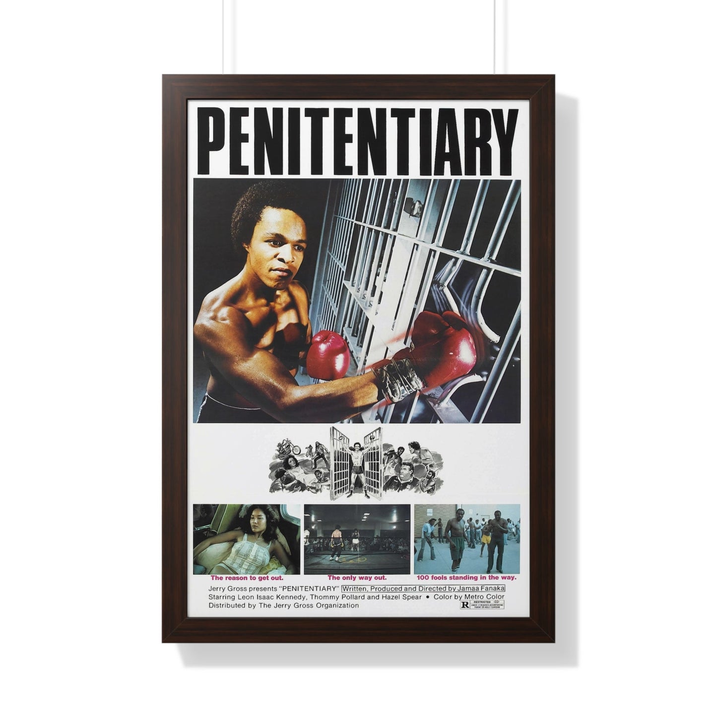 PENITENTIARY 1979 - Framed Movie Poster-20" x 30"-The Sticker Space