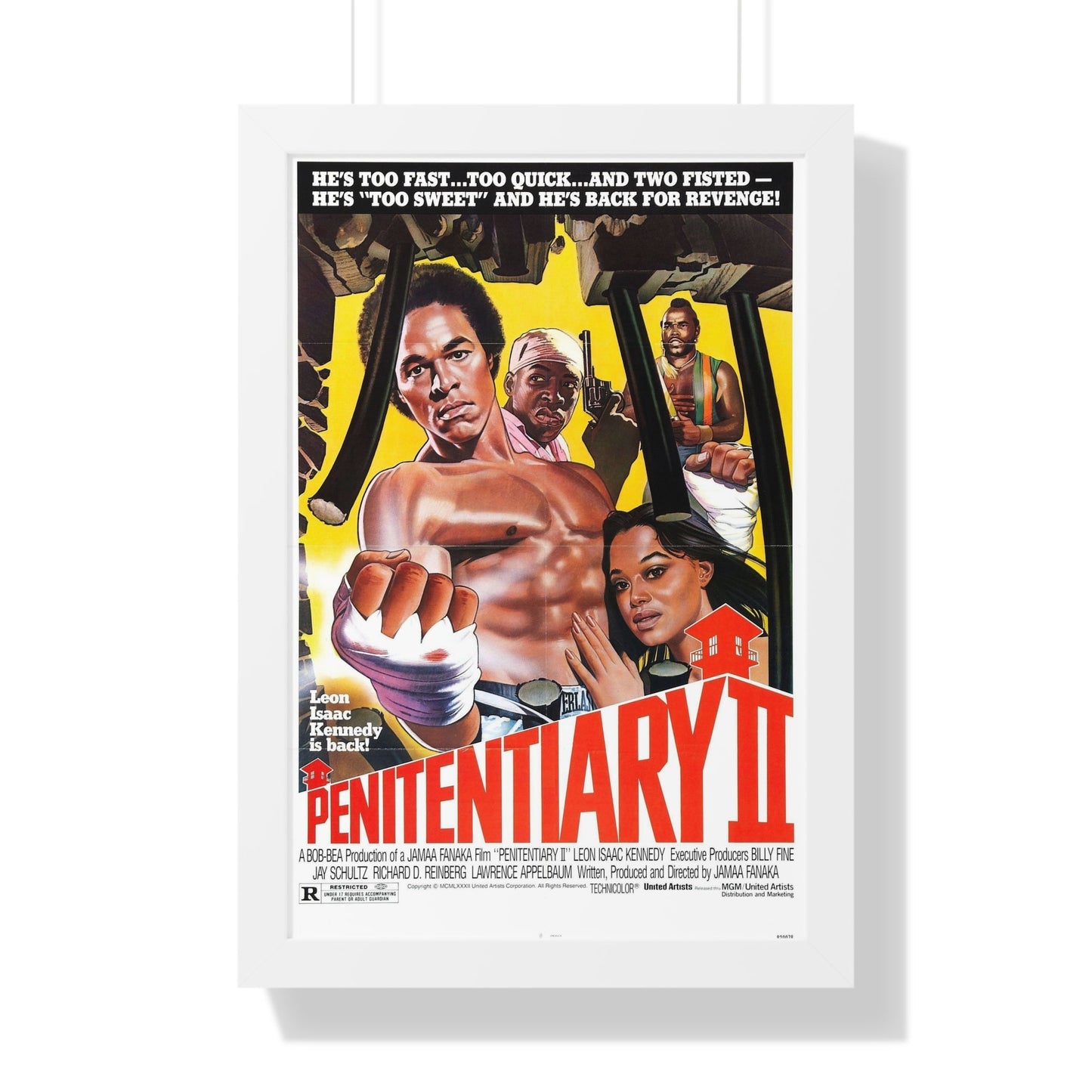 PENITENTIARY 2 1982 - Framed Movie Poster-16″ x 24″-The Sticker Space