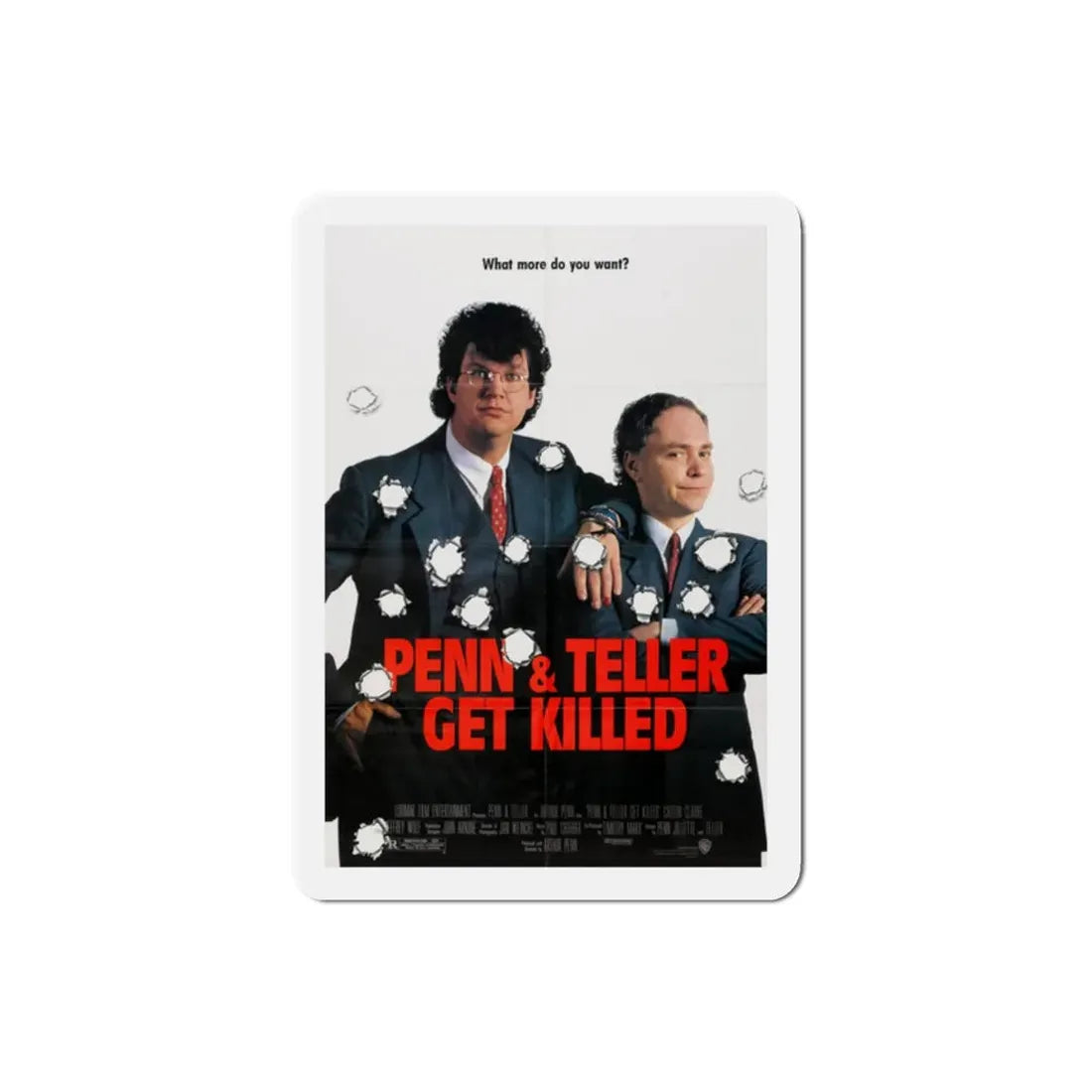 Penn & Teller Get Killed 1989 Movie Poster Refrigerator Magnet - The Sticker Space