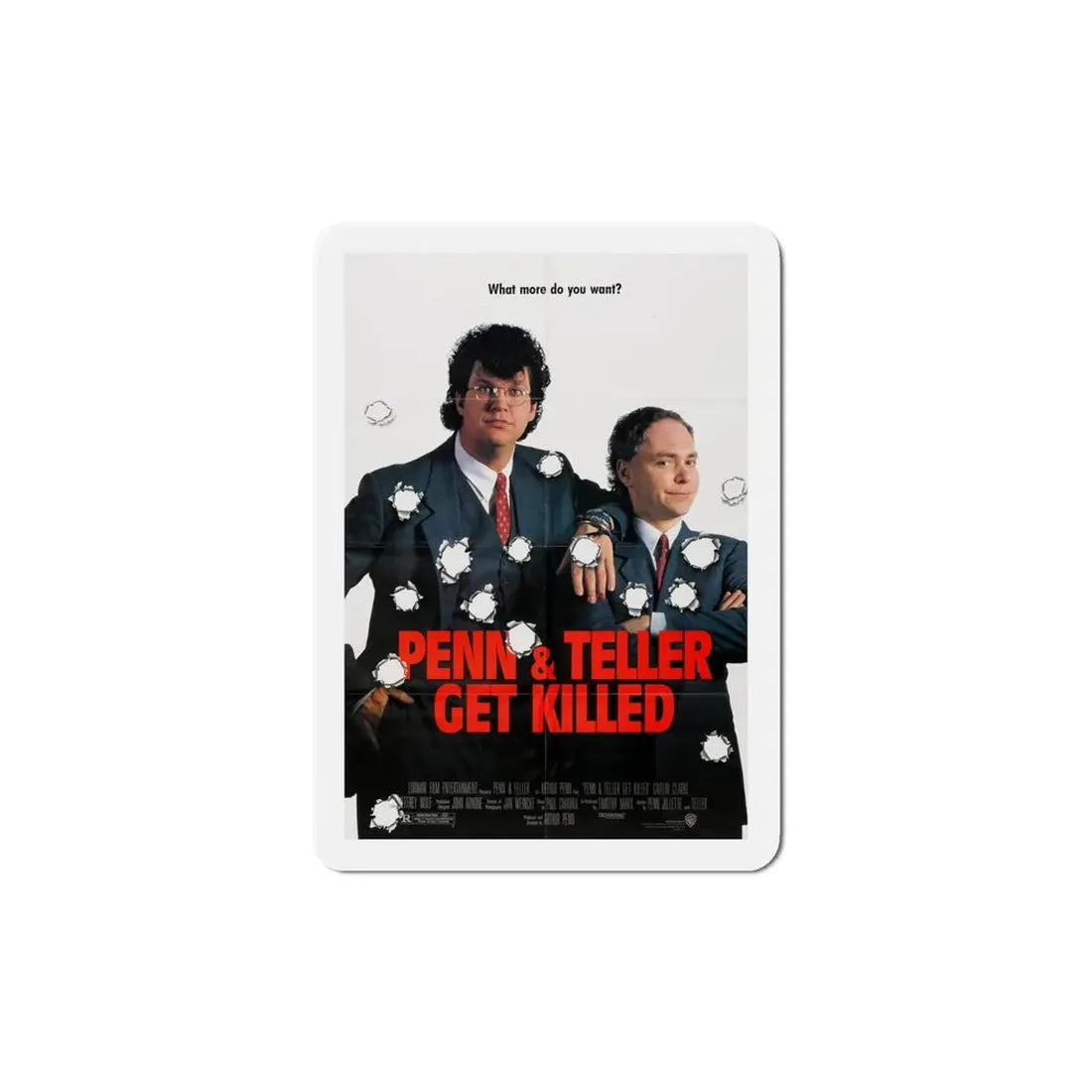 Penn & Teller Get Killed 1989 Movie Poster Refrigerator Magnet - The Sticker Space
