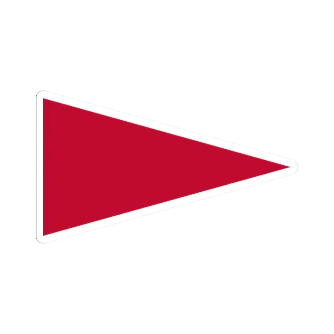 Pennant of the Wharton (United States) STICKER Vinyl Kiss-Cut Decal 2 Inch White - The Sticker Space