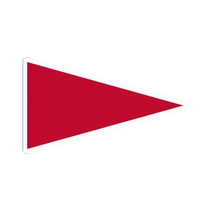 Pennant of the Wharton (United States) STICKER Vinyl Kiss-Cut Decal 2 Inch White - The Sticker Space