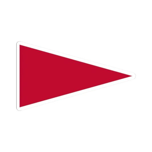 Pennant of the Wharton (United States) STICKER Vinyl Kiss-Cut Decal 2 Inch White - The Sticker Space