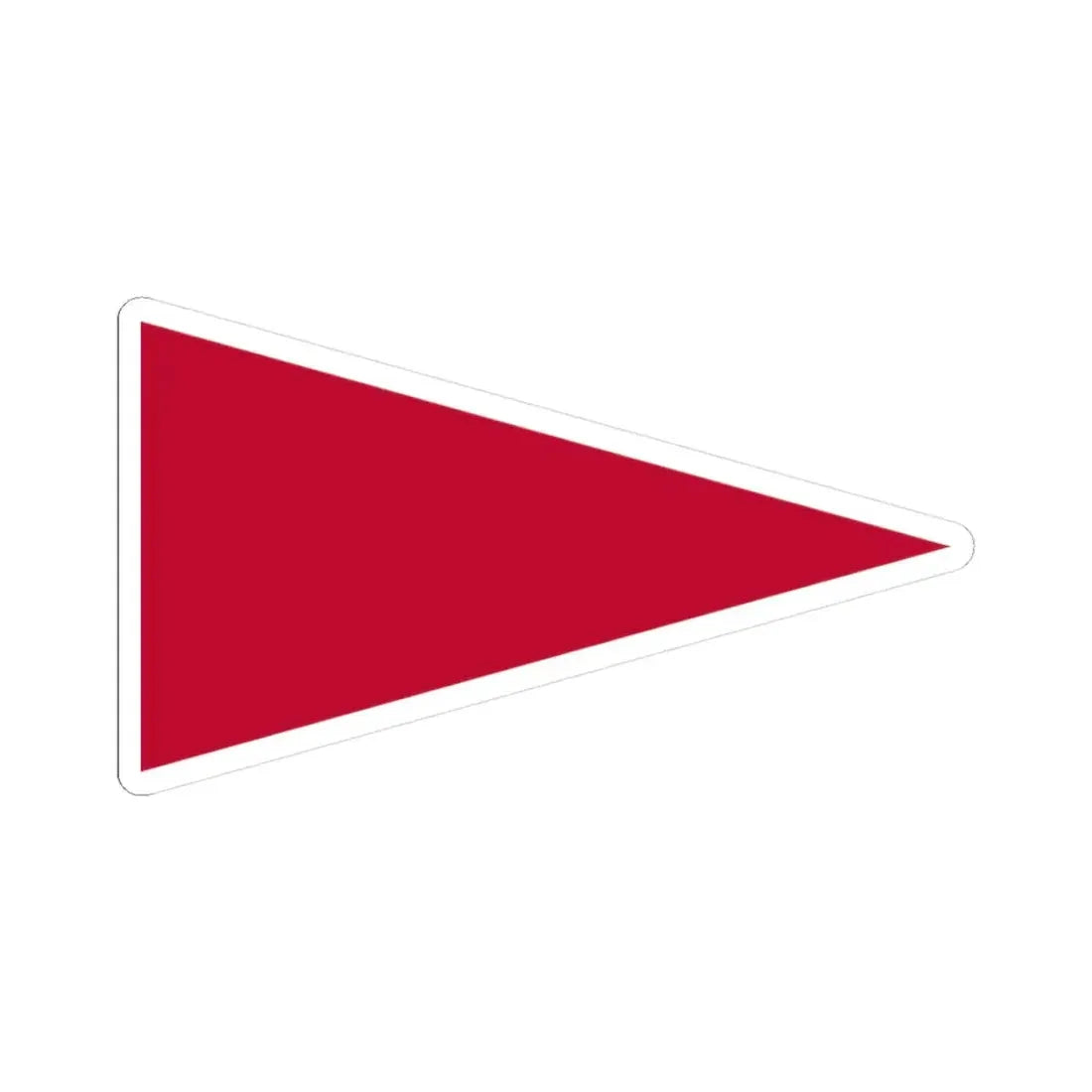 Pennant of the Wharton (United States) STICKER Vinyl Kiss-Cut Decal 3 Inch White - The Sticker Space