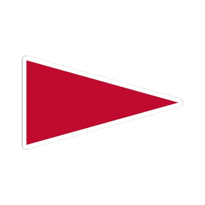 Pennant of the Wharton (United States) STICKER Vinyl Kiss-Cut Decal 3 Inch White - The Sticker Space