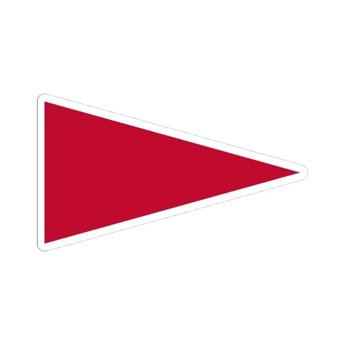 Pennant of the Wharton (United States) STICKER Vinyl Kiss-Cut Decal 4 Inch White - The Sticker Space