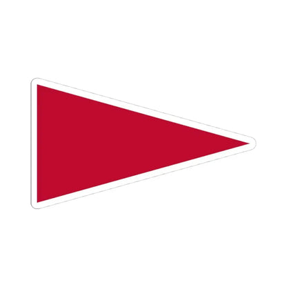 Pennant of the Wharton (United States) STICKER Vinyl Kiss-Cut Decal 4 Inch White - The Sticker Space