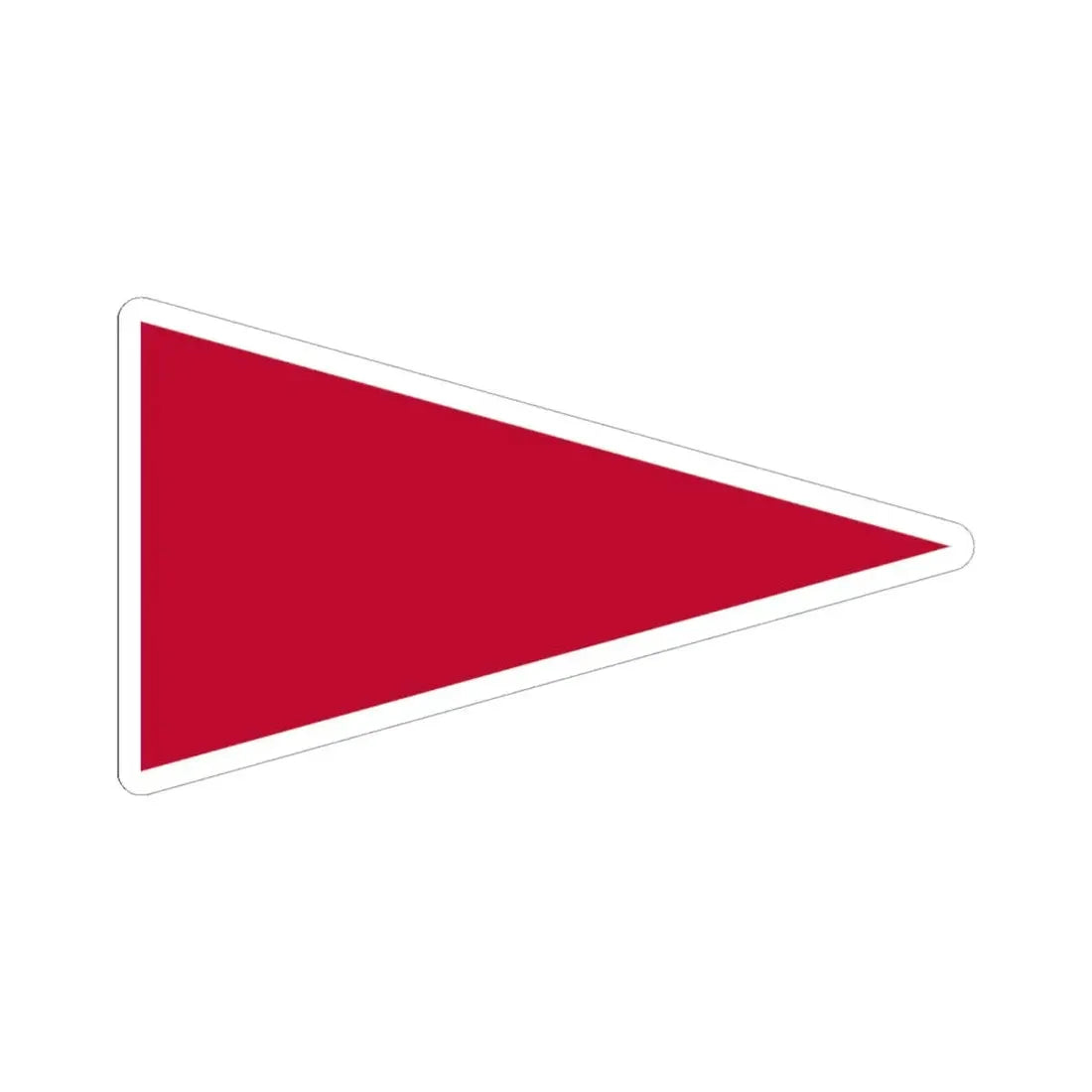 Pennant of the Wharton (United States) STICKER Vinyl Kiss-Cut Decal 6 Inch White - The Sticker Space