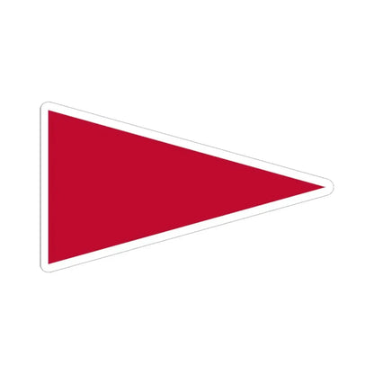 Pennant of the Wharton (United States) STICKER Vinyl Kiss-Cut Decal 6 Inch White - The Sticker Space