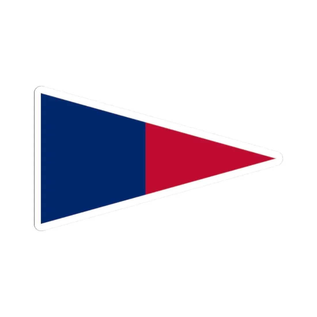 Pennant of the Zavala (United States) STICKER Vinyl Kiss-Cut Decal 2 Inch White - The Sticker Space