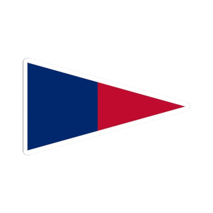 Pennant of the Zavala (United States) STICKER Vinyl Kiss-Cut Decal 2 Inch White - The Sticker Space