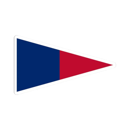 Pennant of the Zavala (United States) STICKER Vinyl Kiss-Cut Decal 2 Inch White - The Sticker Space