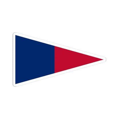 Pennant of the Zavala (United States) STICKER Vinyl Kiss-Cut Decal 3 Inch White - The Sticker Space