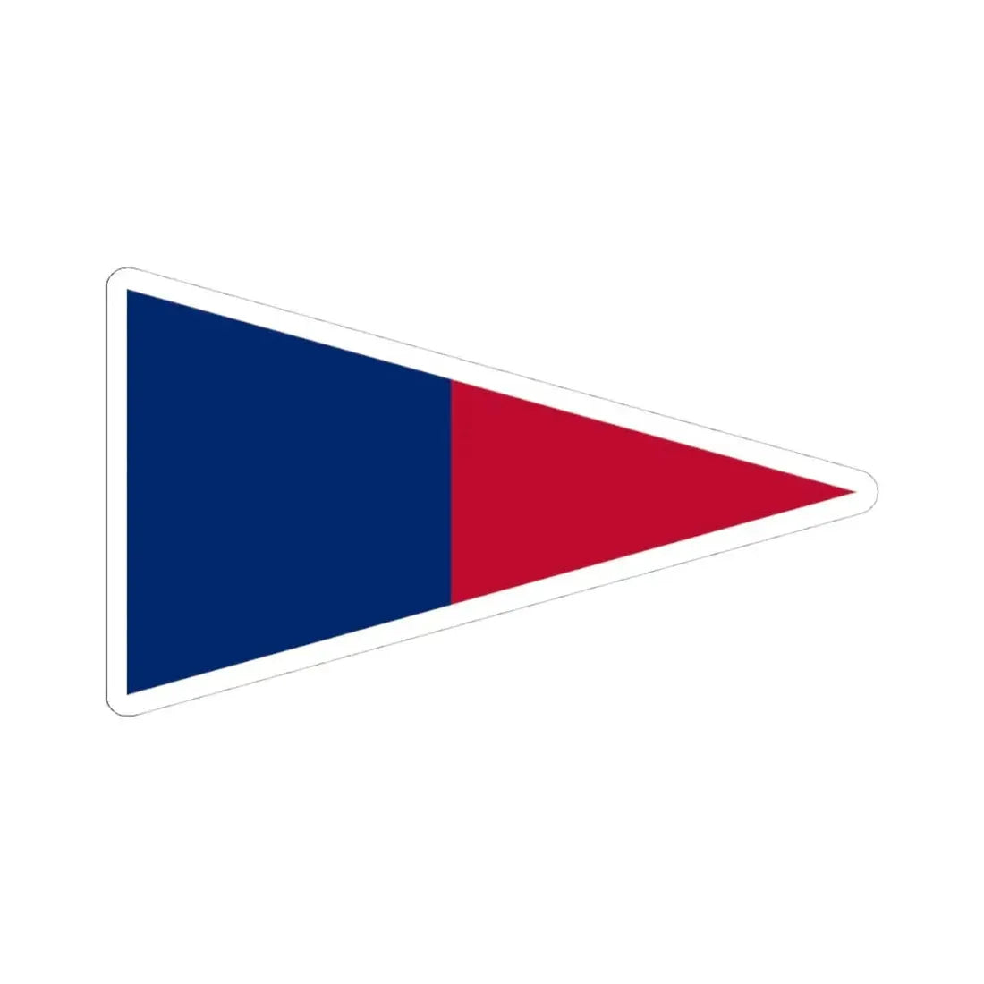 Pennant of the Zavala (United States) STICKER Vinyl Kiss-Cut Decal 4 Inch White - The Sticker Space