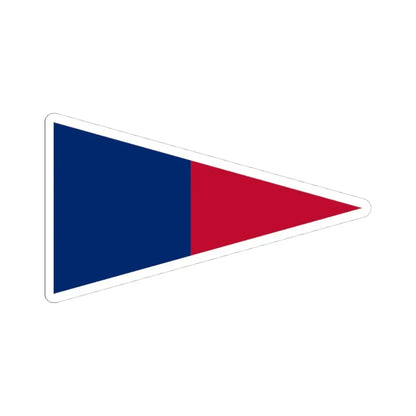 Pennant of the Zavala (United States) STICKER Vinyl Kiss-Cut Decal 4 Inch White - The Sticker Space