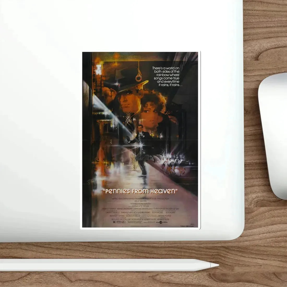 Pennies from Heaven 1981 Movie Poster STICKER Vinyl Die-Cut Decal - The Sticker Space