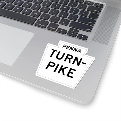 Pennsylvania Turnpike logo white (Pennsylvania) (Road Sign) STICKER Vinyl Kiss-Cut Decal - The Sticker Space