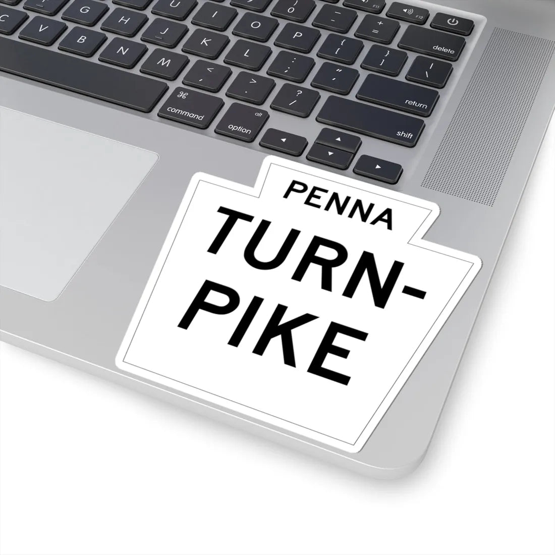 Pennsylvania Turnpike logo white (Pennsylvania) (Road Sign) STICKER Vinyl Kiss-Cut Decal - The Sticker Space