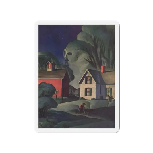 People Like Us, Cosmopolitan, October 1943 (Magazine Illustration) Refrigerator Magnet 2 Inch Die-Cut - The Sticker Space