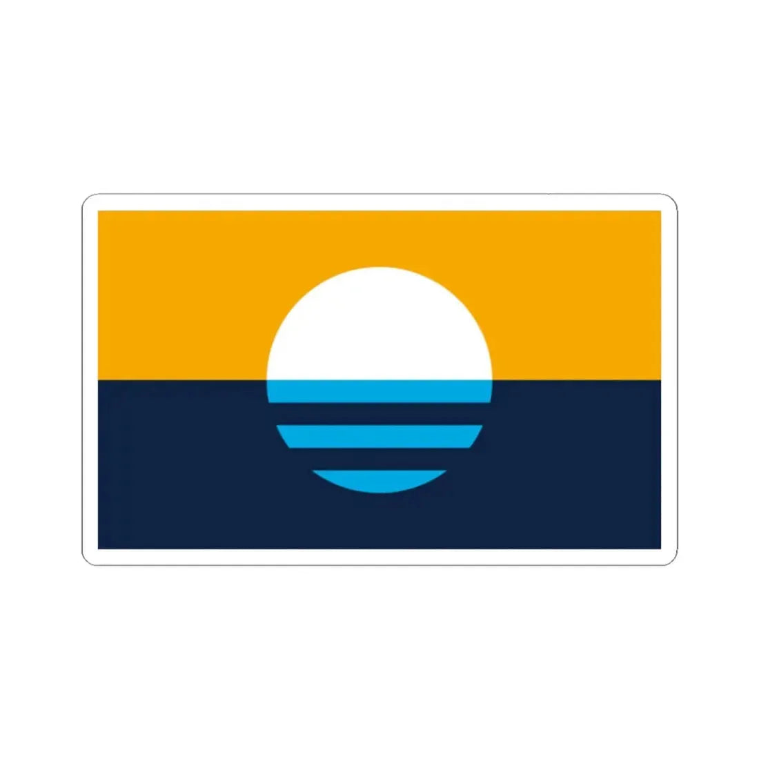 Peoples Flag of Milwaukee (United States) STICKER Vinyl Kiss-Cut Decal 2 Inch White - The Sticker Space