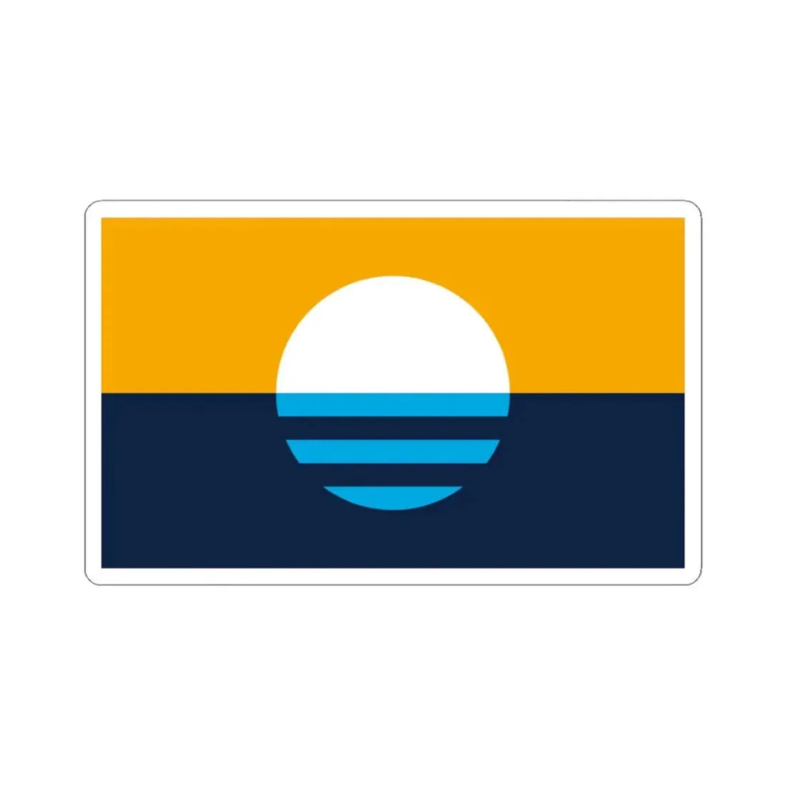 Peoples Flag of Milwaukee (United States) STICKER Vinyl Kiss-Cut Decal 3 Inch White - The Sticker Space
